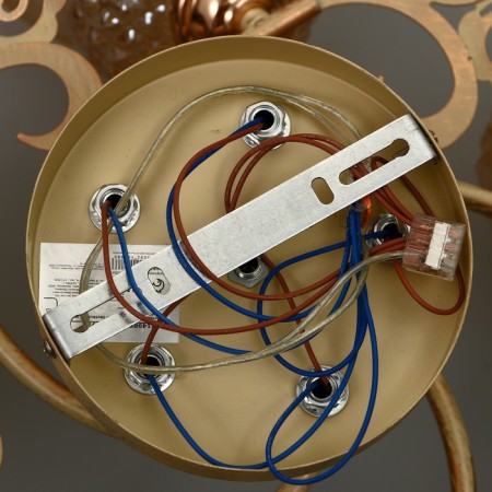 Frezi chandelier 5he27 40W gold 58x58x28 cm Bayerlux-7