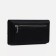 Women's wallet on the button, black color