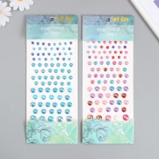 Sticker of plastic rhinestones 
