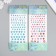 Sticker of plastic rhinestones "Half -dash of different sizes" MIX MIX 10x27 cm