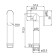 Lake for bidet IDDIS 020SB0Gi20, 113 x 24, round, brass, chrome