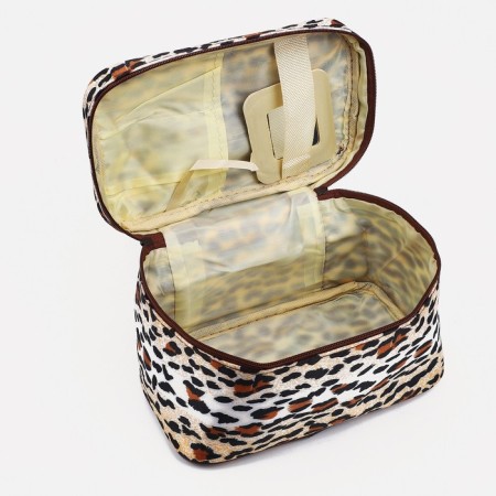 Lightning cosmetic bag, brown color-2