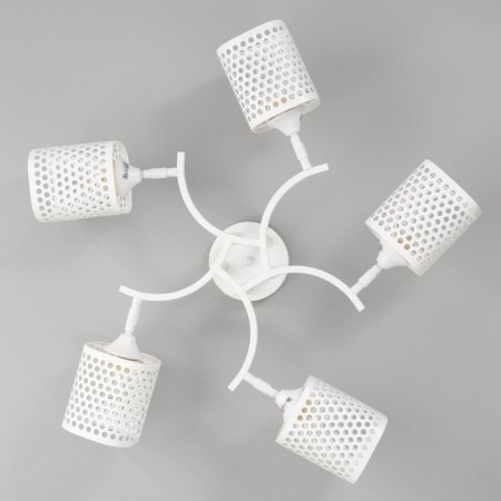 Gwen chandelier 5x60W E27 white 64x25x20cm-4