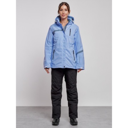 Ski costume female winter, size 58, purple color-1
