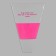 Packet stoop for flowers, with non -woven material, 26+7x37 cm, fuchsia