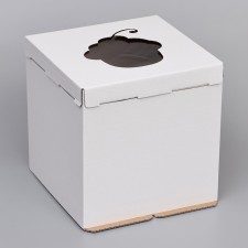 Box for a cake with a window, 