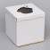 Box for a cake with a window, "cake", white, 30 x 30 x 30 cm