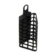The feeder is steel, triangular, 40 g
