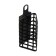 The feeder is steel, triangular, 40 g