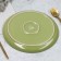Ceramic plate "Olive", 26.5cm, green color