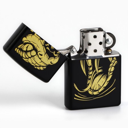 Lighter gasoline "Snake", 5.5 x 3.5 cm-3