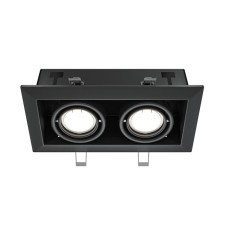 The built-in lamp Technical DL008-2-02-B, 2x50W, 24.5x12.6x7.2 cm, GU10, Black Color Black
