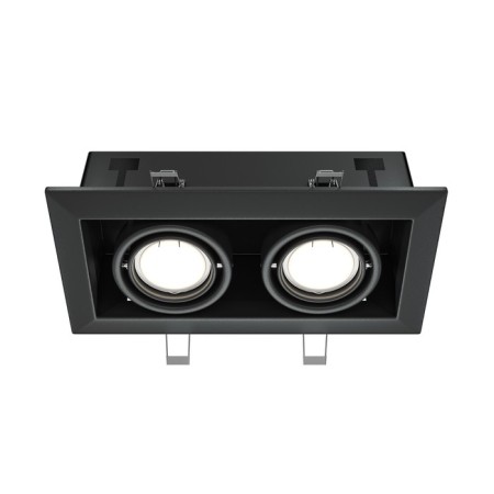 The built-in lamp Technical DL008-2-02-B, 2x50W, 24.5x12.6x7.2 cm, GU10, Black Color Black