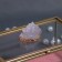 Organizer for storage "Crystal", with a lid, glass, 1 section, 14.5 × 9 × 8 cm, the color is transparent/copper/pink