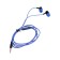 Headphones Krutoff HF-J69, vacuum, microphone, 106 dB, 16 Ohm, 3.5 mm, 1 m, blue