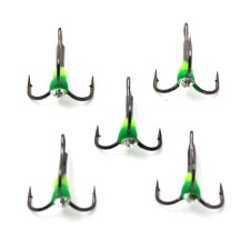 The hook-trinet of the NAMAZU traffic light with a drop and stone, size 8 int, yg color, 5 pcs.
