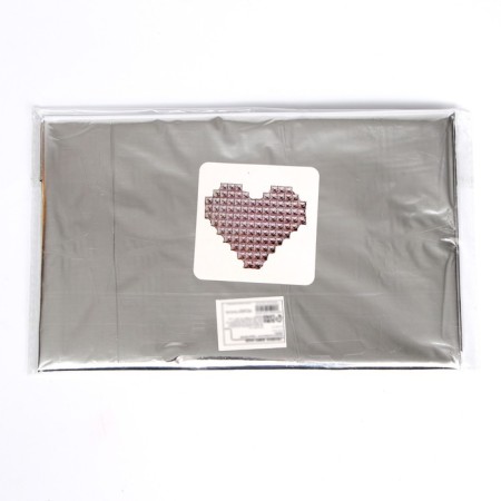 Foil ball 42 "" Heart pop-ith ", silver, under the air-1