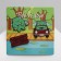 Set of badges (3 pcs.) “Frog Romance”, colored in ferrous metal