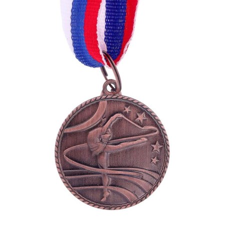 Thematic medal "Gymnastics", bronze, d = 3.5 cm-2