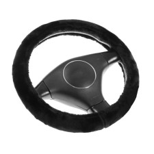 Braid on the steering wheel, black