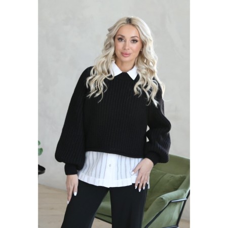 Women's sweater wisell, size 44, black color