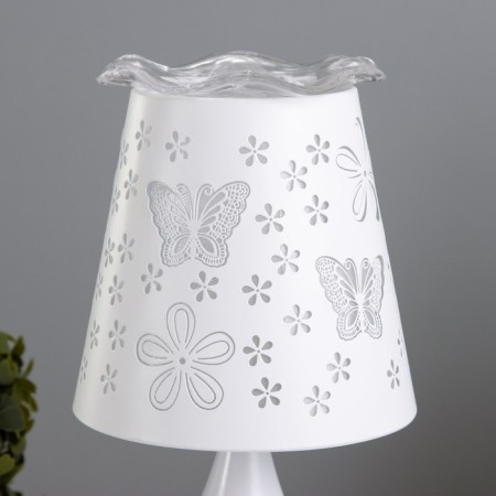 Aroma lace with backlight "Flowers" E27 40W+RGB white 13x13x30 cm-5