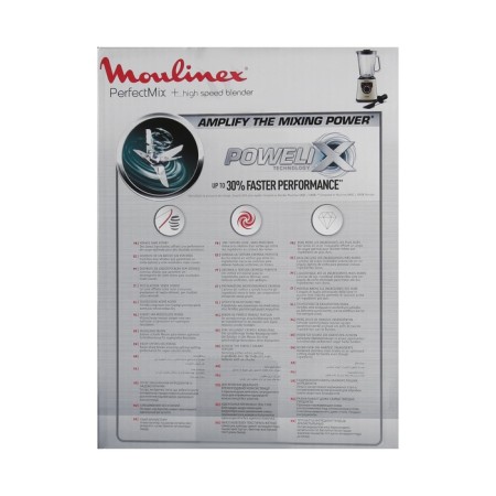 Bleader Moulinex LM871A10, stationary, 1200 W, 2 l, speed adjustment, golden-5