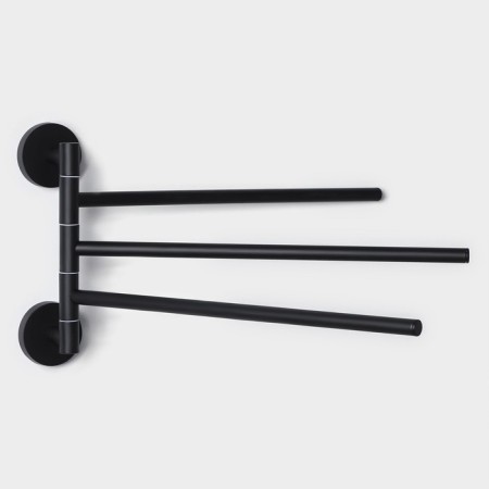 Holder for towels Stölz Loft Basic, 3 knitting needles, black color-2