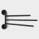 Holder for towels Stölz Loft Basic, 3 knitting needles, black color