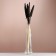Set of dried flowers "African millet", banch 3-5 pcs, length 60 (+/- 6 cm), graphite