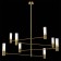 Ceiling Ceiling ST LUCE. SL1239.303.08. Vitra. 8x5 watts, G9, 4000k, 115x115x93 cm, brass color