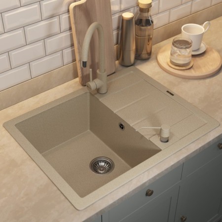 Quartz-quartz kitchen up-up-quartz upd-03, rectangular, color 02 beige