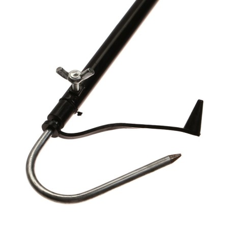 Bagorik telescopic metal, wooden handle, length 46-75 cm-3