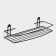 Bath shelf straight, 34 × 11.5 × 4.5 cm, black color
