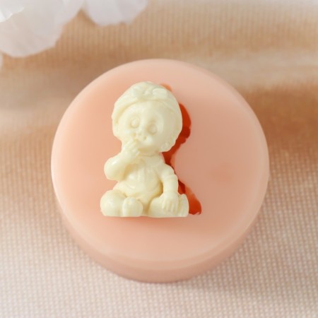 Mold Silicon "Baby in a hat" 3x1.7x1.4 cm