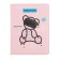 Universal diary for grade 1-11 Fashion Bear, solid cover, artificial leather, foam rubber, liesse, 80 g/m2