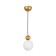 Lamp "ALVA" G9 40W gold 12x12x18-118 cm