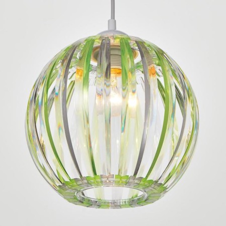 Lamp Bayerlux 4330/1, 1he27 15W, green/transparent 21x24+60 cm
