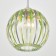Lamp Bayerlux 4330/1, 1he27 15W, green/transparent 21x24+60 cm