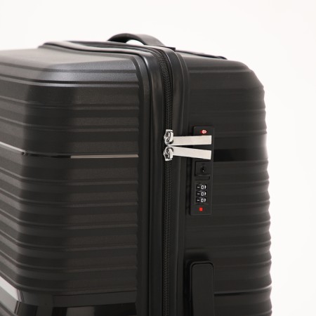 Big suitcase 28 ", lightning department, code castle, 4 wheels, black color-3