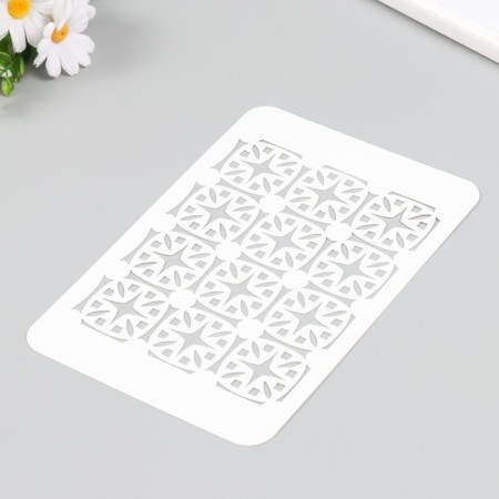 Plastic stencil "Tiles" 16x24 cm-1