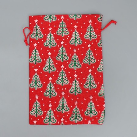 Bag Gift canvas “Give you”, Christmas trees, 16 x 24 cm +/- 1.5 cm, New Year-5