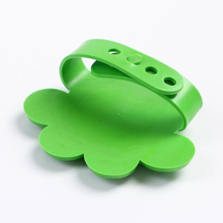 Orthodox brush "Paw", 10.5 cm, green-1