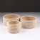 A set of knitted baskets, 3 pcs, polyester fiber, beige