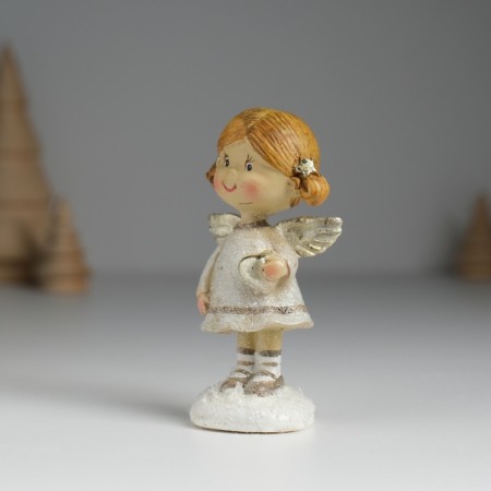 Polystone souvenir "Angel with tails, in the gray dress" MIX 4.5x3.5x8.5 cm-3