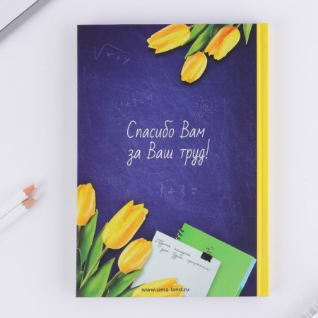 Diary in the gift box “The best teacher”, A5 format, 80 sheets, solid cover-7