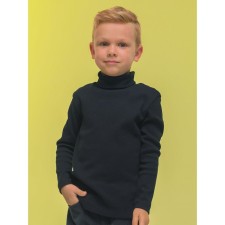 Turtleneck for the boy Pelican, height 98 cm, black color