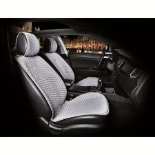 Palermo capes, on the front seats Textiles, dark gray/blue, 2 pcs