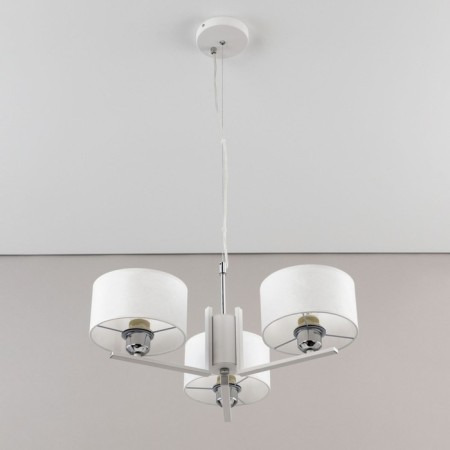 Suspended chandelier Citilux "Tilda" CL469130, 55x55x30 cm, 3x75W, E27, white color-2