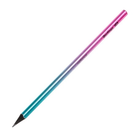 Black granographic pencil Berlingo "Radiance", HB, three -sided, black tree, sharpened-5